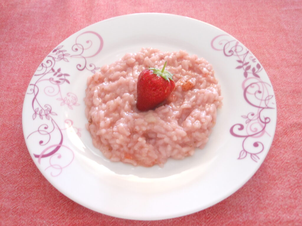 Ricetta risotto con fragole di Elena Spinsanti Azienda Agricola